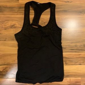 3 for $25 -Aerie Black Lace Open Back Workout Tank
